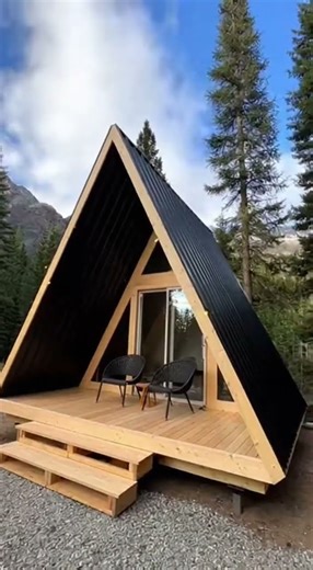 A-Frame Tiny House Time-Lapse #TinyHouse #AFrameHouse #TinyHomeBuild #Construction