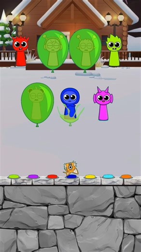 NEW 🎈Sprunkis come out of the balloons, and the Number Block plays marble music#marblemusic#puzzle