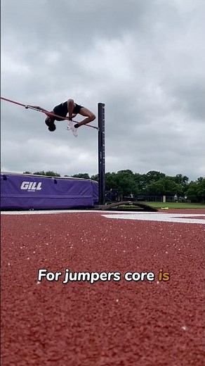 Better high jump form? Incorporate core exercises 💪🏾 #track #highjump #highjumper #highjumping