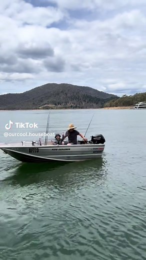 Living his best 3 year old Life. #ourcoolhouseboat #houseboat #lakelife