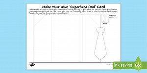 Make Your Own Superhero Dad Card