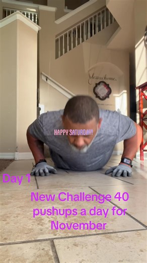 23 reactions · 19 comments | Day# 1 Leveling Up Doing 40 pushups a day for month of November . Anyone and everyone can join the challenge. Lets get it #40pushupchallenge #fitness #pushupchallenge2025 #foryoupagereels #foryouシpage #fitnessmotivation #fit #fitnessjourney | Darian Stephens | Facebook