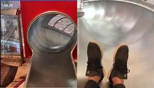 Viral: Boarding gate slide at Changi's Terminal 4 is now internet famous | Coconuts