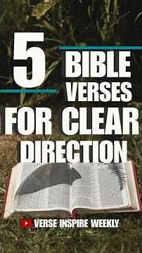 Top 5 Bible Verses for Clear Direction