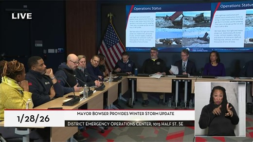 LIVE: Mayor Bowser Provides Update on Winter Weather Storm | Mayor Bowser