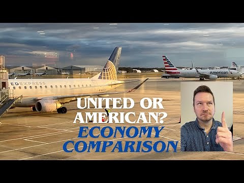 United Airlines compared to American Airlines: ECONOMY CLASS!