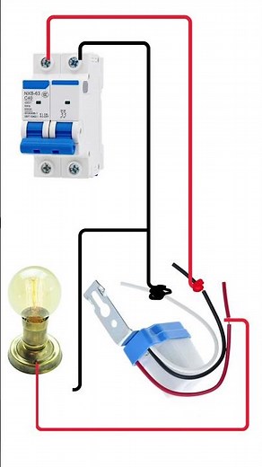 How to wire a photocell switch step by step diagram #electrician #electricaldiy #photocell