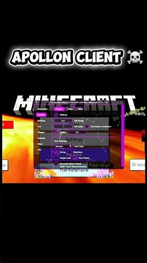 apollon client 1.21.114 👿 | hack client | modmenu| #apollon client #hack client #modmenu #Minecraft
