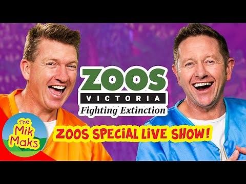 The Mik Maks and Zoos Victoria Live Stream | Videos for Kids | Zoo Animals