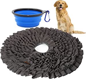 18" Pet Snuffle Mat, Dog Feeding Game Interactive Toys Stress Relief Smell Training Slow Eating Food Treat Nosework for Natural Foraging for Small/Large Dogs