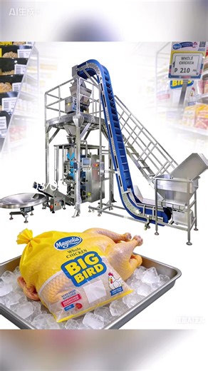 wecanpak high-efficiency Automatic Chicken Packaging Machine with a capacity of 3000BPH, designed for industrial poultry processing. This all-in-one solution integrates automatic feeding, automatic filling, and automatic bag closing in one continuous process, greatly improving production efficiency and reducing labor costs. Built with durable stainless steel and stable pneumatic safety systems, it ensures hygienic operation and long service life. Ideal for whole chicken and dressed chicken produ