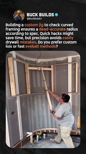 Perfect Radius Jig For Curved Wall Framing