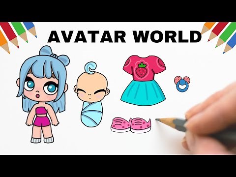 How to draw AVATAR WORLD Paper Doll #paperdoll #avatarworld
