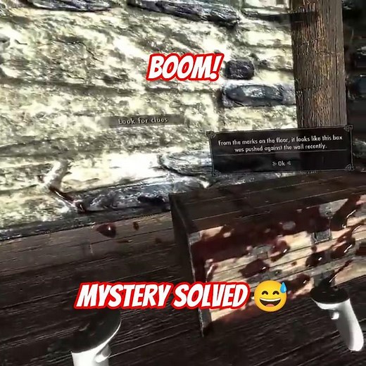 Solving the easiest murder mystery in all of Skyrim #vr #virtualreality #murdermystery #detective