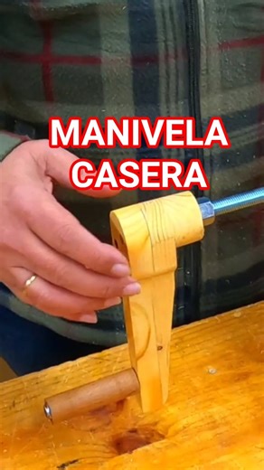 🔴 MANIVELA DE MADERA CASERA 🔴 #HERRAMIENTAS #HERRAMIENTASCASERAS #WOODWORKING #WOODWORKINGTOOLS