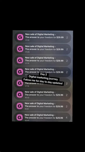 day two of my digital marketing adventure. follow me to join me 🥰 #selfemployed #moneytok #moneymotivation #moneymotivated #ifollowback