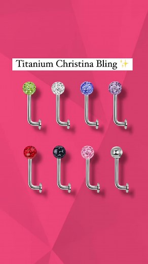 Christina Piercing Titanium Barbell for Intimate Use