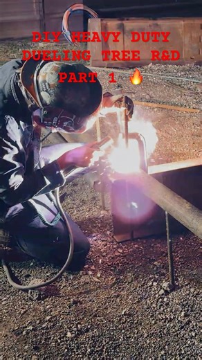 DIY HEAVY DUTY DUELING TREE R&D PART 1 #diy #target #fabrication #viral