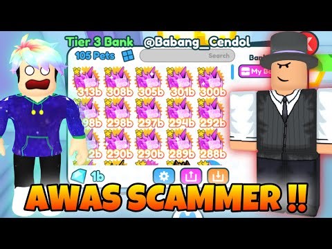 UPDATE BANK !! WASPADA SCAMMER DI PET SIMULATOR X - Roblox Indonesia