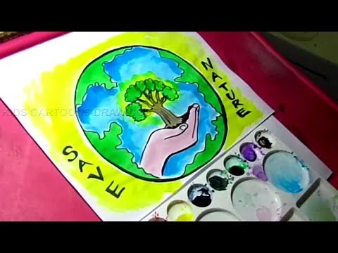 How to Draw Save Nature / Save Environment poster Drawing