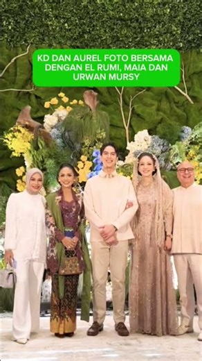KD DAN AUREL FOTO BERSAMA EL RUMI, BUNDA MAIA DAN IRWAN MURSY