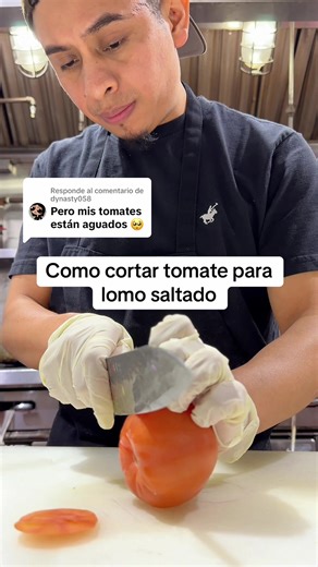 Cómo cortar tomate para lomo saltado