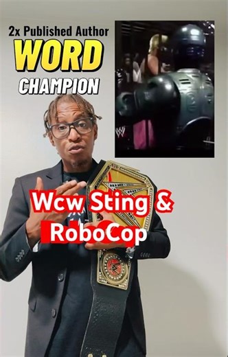 RoboCop helps #WCW Sting #OldDays #sting