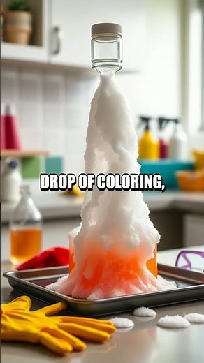 The Foam Volcano: A Kitchen Chemistry Burst
