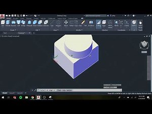 Using Fillet Edge in AutoCAD 2020