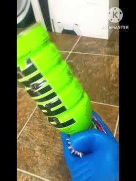 Blue Shark Puppet Drinks Prime! 🦈🥲 #kinemaster #sharkpuppet #prime #shorts