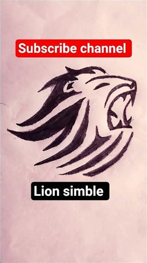 lion simble so easy//how to draw a lion simble so easy/lion drawing