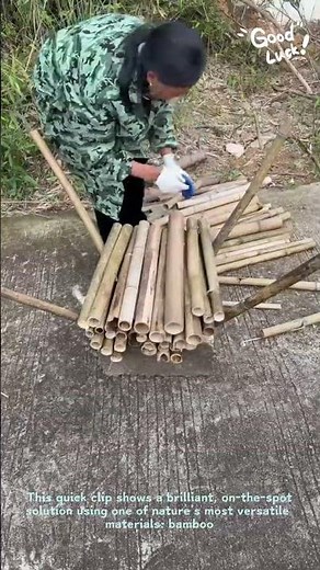 "DIY Bamboo Backpack Hack for Hiking"