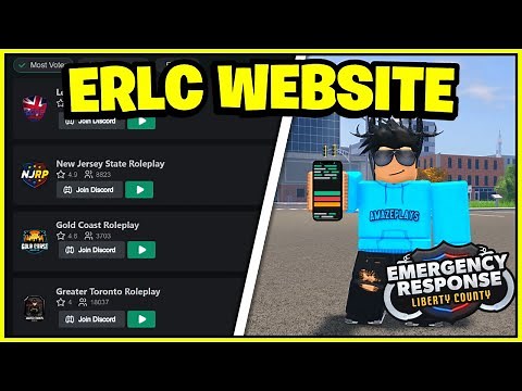 This WEBSITE shows you the BEST ERLC PRIVATE SERVERS! (Emergency Response Liberty County)