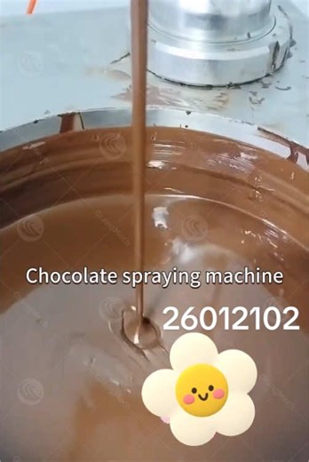 Chocolate spraying machine, an essential for chocolate making. Get one now!#Chocolate #factory #Chocolatemachine #spraying