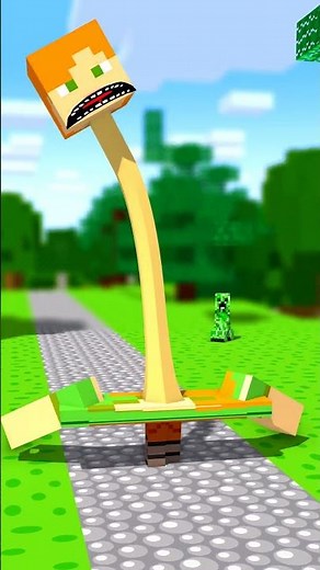 Steve is eating???!!! - Alex and Steve Adventures #minecraft #shorts