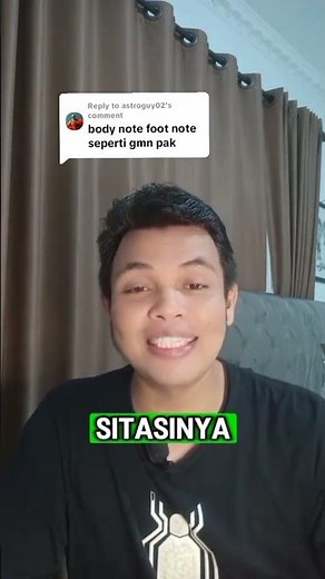 BEDA BODY NOTE DAN FOOTNOTE PADA SKRIPSI ?#skripsi