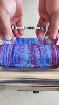 Royal blue or Indigo #colormixing #colortheory #guessthecolor #satisfying #coloring