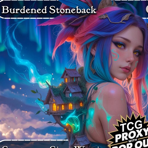Burdened Stoneback Proxy Card - Etsy