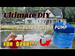 The ULTIMATE DIY pond fountain pump WITH FILTER!!! Part ONE.. complete pump build, custom HEAD!!!