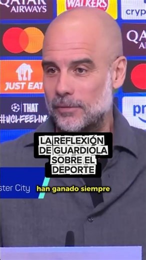 La REFLEXIÓN de PEP GUARDIOLA sobre ganar y perder en el fútbol ⚽😳 #football #soccer
