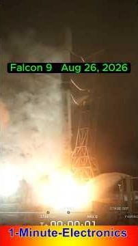 Falcon 9 Night Launch - Aug 26, 2026 - 27 Satellites of Starlink Group 15-22 🚀