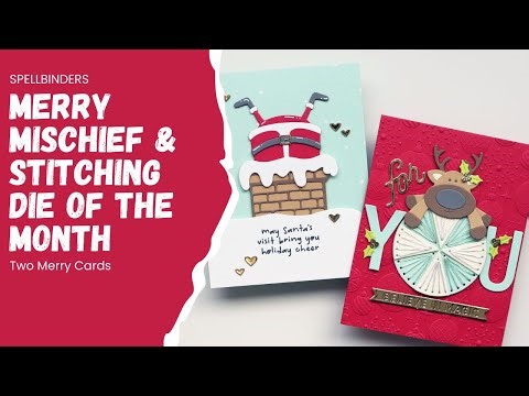 Christmas Cardmaking Ideas | Spellbinders Merry Mischief + Deluxe Caboodle Bonus Dies