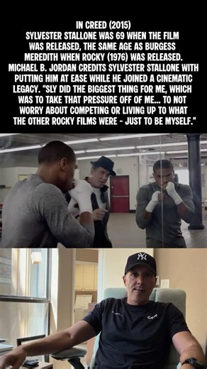 Creed movie fact: Rocky Literally Became Mickey in Creed 🥊 #moviefacts #FilmFacts #Shorts