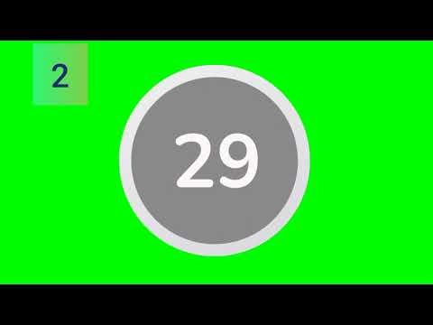 30 seconds greenscreen timers in 3 styles - Transparent background timers