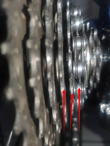 Bike chain skips teeth when peddling hard uphill ?