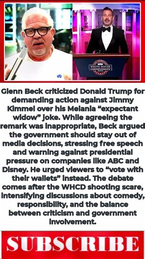 Glenn Beck Hits Donald Trump Over Jimmy Kimmel Feud, Says Govt Should Stay Out