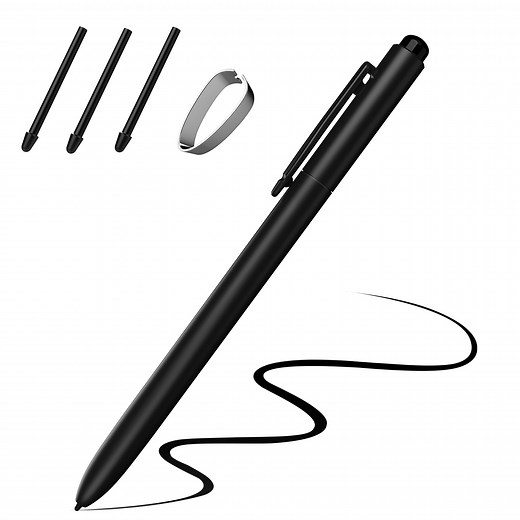 TiMOVO EMR Stylus Compatible with Remarkable 2 Pen with Eraser, Replacement Pen for Remarkable/Wacom/Samsung Galaxy Device, 4096 Pressure-Sensitivity, Palm Rejection