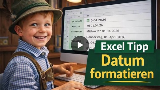 #exceltipps #exceldatum #exceltutorial #excelformatieren #digitalopa | Helmut Reinke Digital-Opa Excel und Ki