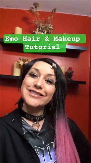Emo hair and makeup tutorial. #emo #goth #makeup #makeuptutorial #gothmakeup