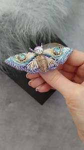 Beaded Butterfly Brooch Pin, Moth Brooch Pin, Beetle Brooch Pin, Art Glass Brooch, Embroidery Beaded Brooch, Bug Jewelry, Sparkle Brooch - Etsy